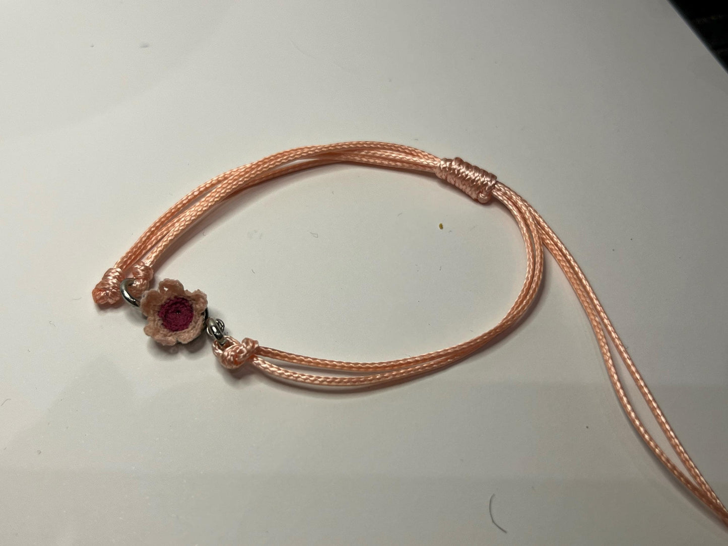 Micro Crochet Cherry Blossom Bracelet