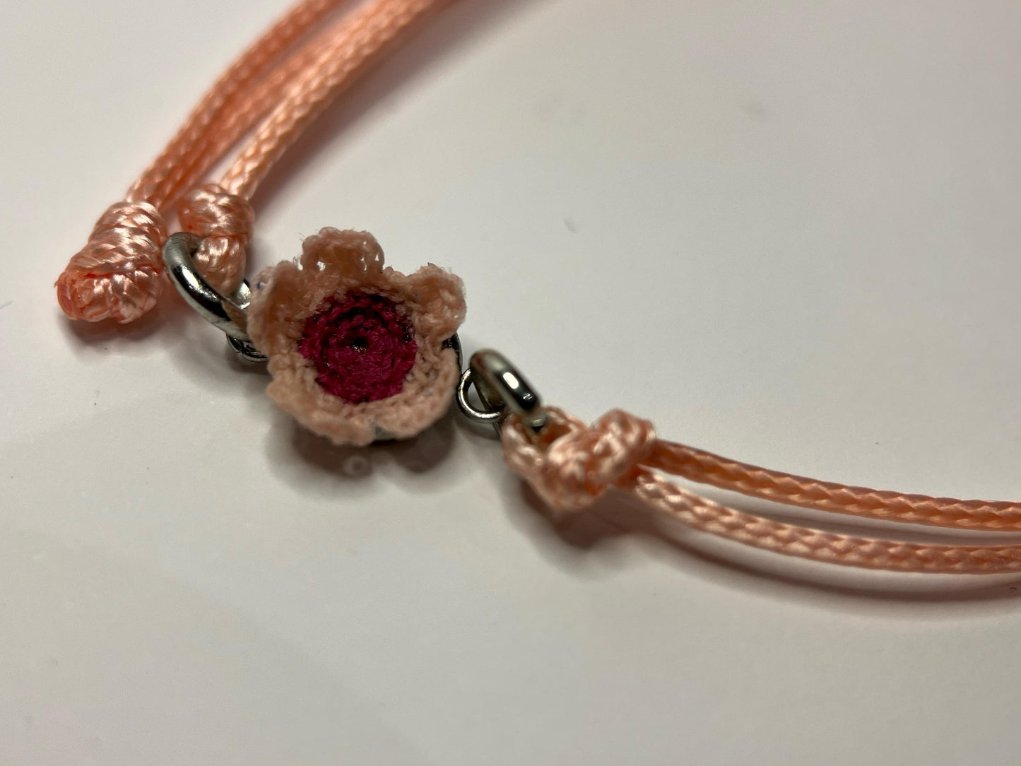 Micro Crochet Cherry Blossom Bracelet