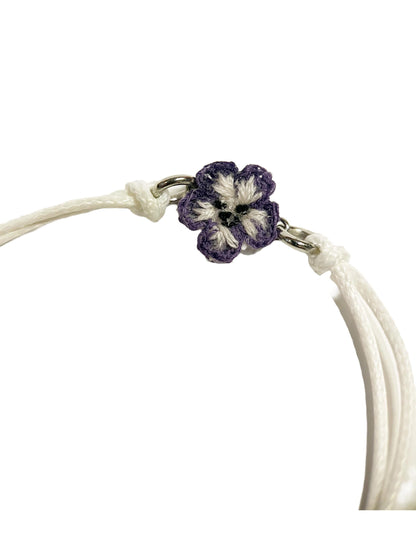 Micro crochet Nemophila Bracelet