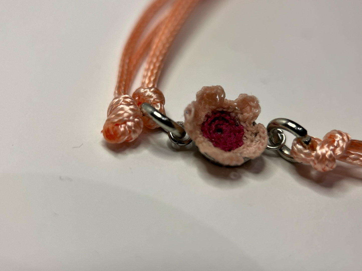 Micro Crochet Cherry Blossom Bracelet