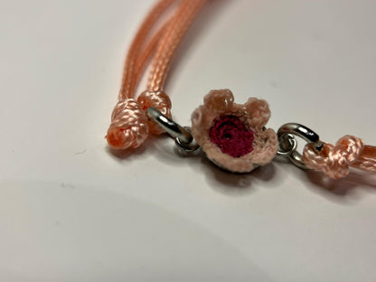 Micro Crochet Cherry Blossom Bracelet