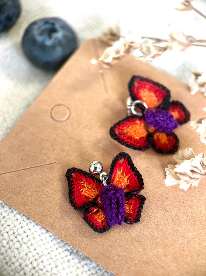 Butterfly Micro Crochet Earrings