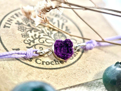 Micro Crochet Periwinkle Bracelet