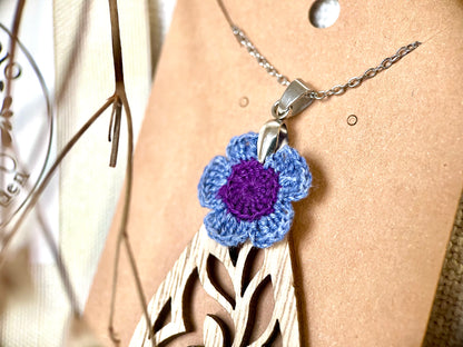 Micro Crochet Hellebore Necklace