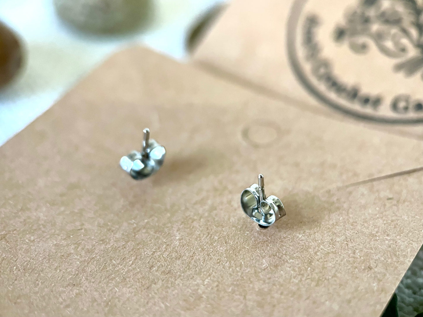 Micro Crochet Open Leaf Earrings