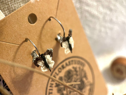 Micro Crochet Butterfly Earrings
