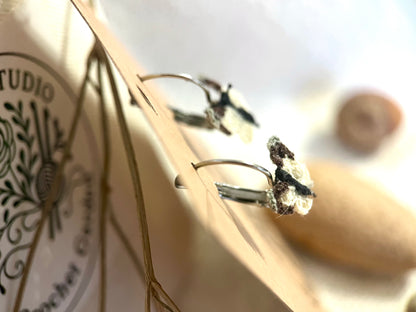 Micro Crochet Butterfly Earrings