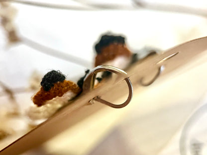 Micro Crochet Butterfly earrings