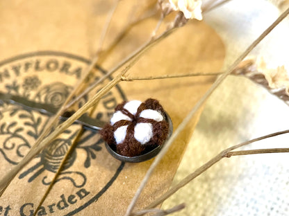 Crochet Cotton Flower Hair Pin