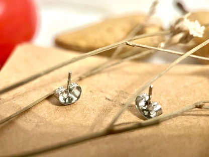 Micro Crochet Camellia Earrings