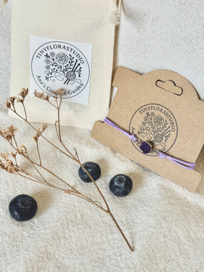 Micro Crochet Periwinkle Bracelet