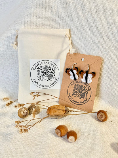 Micro Crochet Butterfly earrings