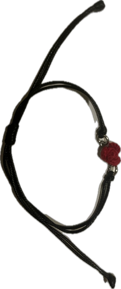 Rosebud Micro Crochet Bracelet