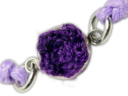 Micro Crochet Periwinkle Bracelet