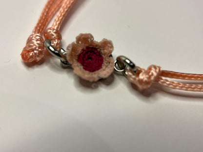 Micro Crochet Cherry Blossom Bracelet